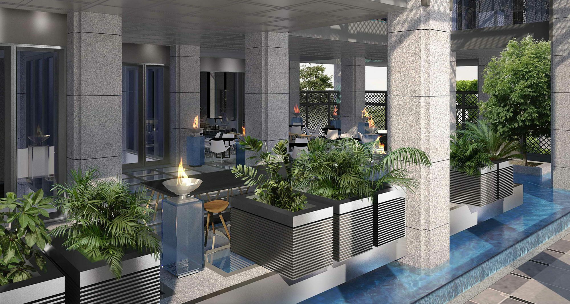 Al Bandar Rotana - Dubai Creek Hotel Exterior foto The interior of the hotel