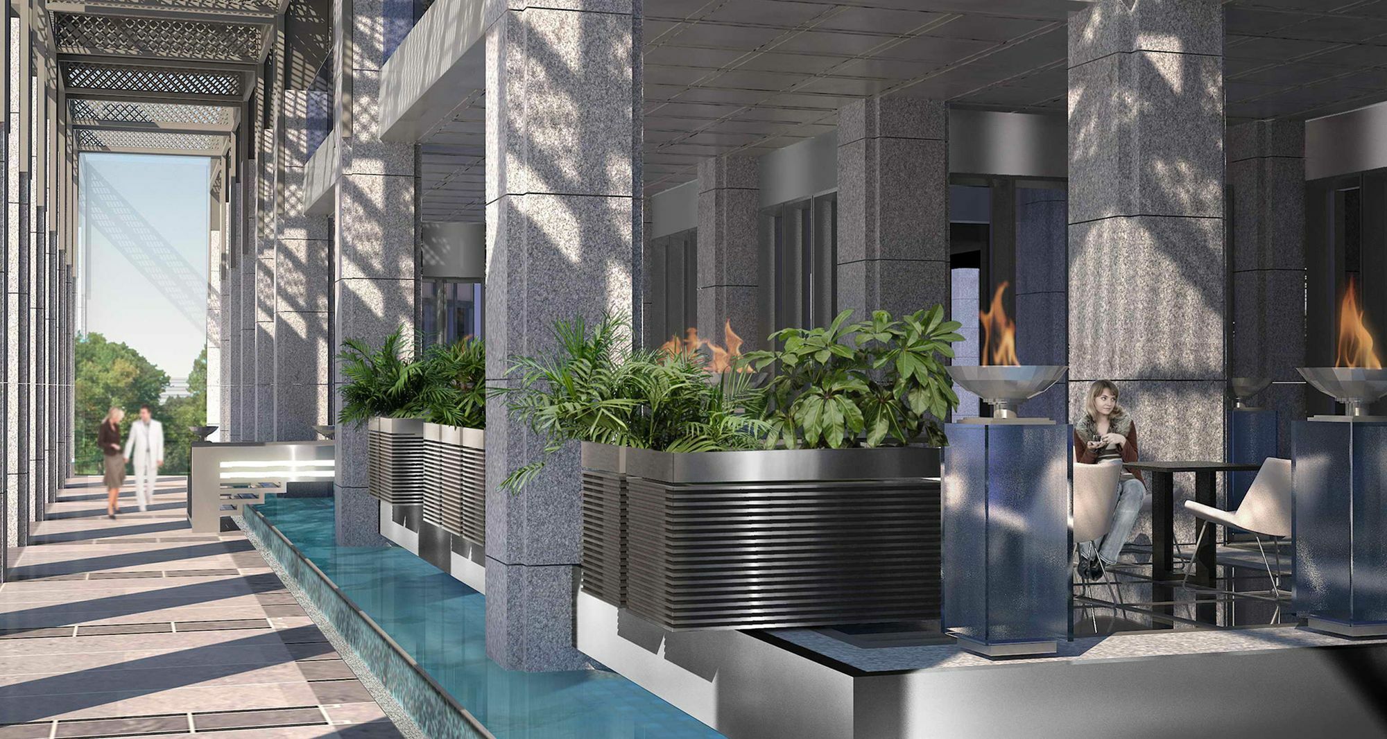 Al Bandar Rotana - Dubai Creek Hotel Exterior foto The interior of the new building